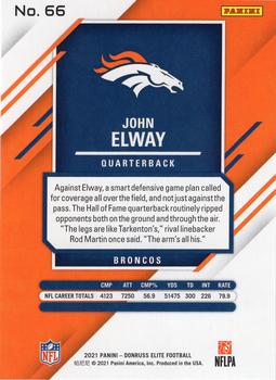 2021 Donruss Elite #66 John Elway Back
