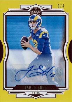 2021 Panini Legacy - Autographs Yellow #85 Jared Goff Front