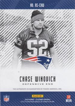 2019 Panini Illusions - Rookie Signs #RS-CHW Chase Winovich Back