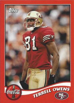 2002 Topps Coca-Cola San Francisco 49ers #2 Terrell Owens Front