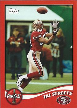 2002 Topps Coca-Cola San Francisco 49ers #3 Tai Streets Front