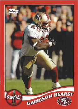 2002 Topps Coca-Cola San Francisco 49ers #4 Garrison Hearst Front
