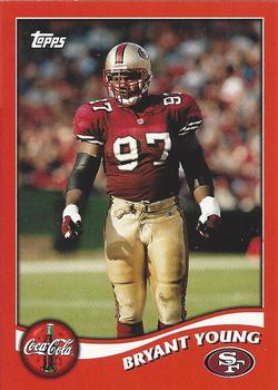 2002 Topps Coca-Cola San Francisco 49ers #7 Bryant Young Front