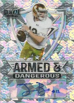 2021 Leaf Metal Draft - Armed & Dangerous Autographs Crystals Silver #AD-IB1 Ian Book Front