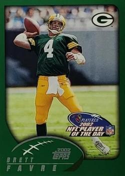 2002 NFL Player of the Day #NFLPOD5 Brett Favre Front