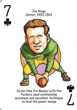 2016 Hero Decks Green Bay Packers Football Heroes Playing Cards #7♣ Jim Ringo Front