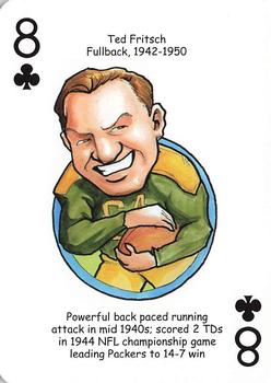 2016 Hero Decks Green Bay Packers Football Heroes Playing Cards #8♣ Ted Fritsch Front