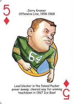2016 Hero Decks Green Bay Packers Football Heroes Playing Cards #5♦ Jerry Kramer Front