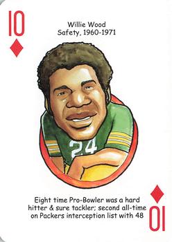 2016 Hero Decks Green Bay Packers Football Heroes Playing Cards #10♦ Willie Wood Front