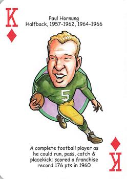 2016 Hero Decks Green Bay Packers Football Heroes Playing Cards #K♦ Paul Hornung Front