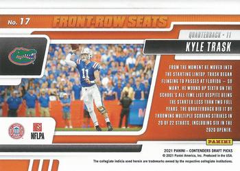 2021 Panini Contenders Draft Picks - Front-Row Seats #17 Kyle Trask Back