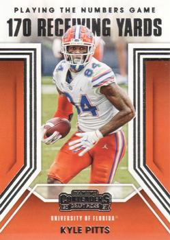 2021 Panini Contenders Draft Picks - Playing the Numbers Game #6 Kyle Pitts Front