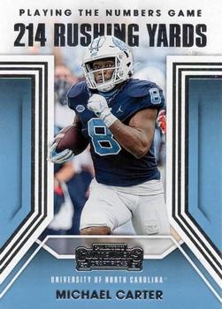 2021 Panini Contenders Draft Picks - Playing the Numbers Game #30 Michael Carter Front