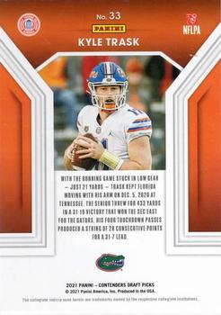 2021 Panini Contenders Draft Picks - Playing the Numbers Game #33 Kyle Trask Back