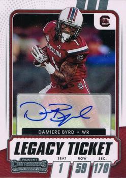 2021 Panini Contenders Draft Picks - Legacy Ticket Autographs #LT-DB Damiere Byrd Front