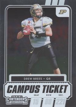2021 Panini Contenders Draft Picks - Campus Ticket #21 Drew Brees Front