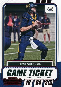 2021 Panini Contenders Draft Picks - Red #7 Jared Goff Front