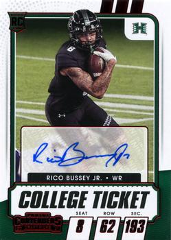 2021 Panini Contenders Draft Picks - Red #176 Rico Bussey Jr. Front
