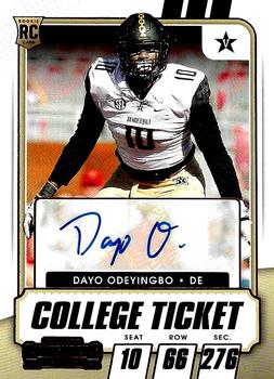 2021 Panini Contenders Draft Picks - Red #232 Dayo Odeyingbo Front