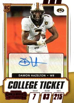 2021 Panini Contenders Draft Picks - Red #301 Damon Hazelton Jr. Front