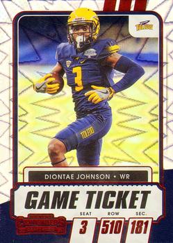 2021 Panini Contenders Draft Picks - Red Explosion #95 Diontae Johnson Front