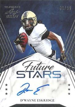 2021 Leaf Ultimate Draft - Future Stars Autographs Silver #FS-DWE D'Wayne Eskridge Front