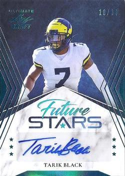 2021 Leaf Ultimate Draft - Future Stars Autographs Platinum Spectrum #FS-TB1 Tarik Black Front