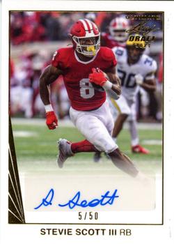 2021 Leaf Ultimate Draft - Autographs Gold #BA-SS3 Stevie Scott III Front