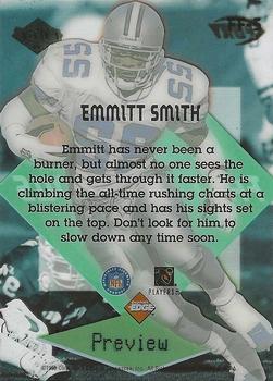 1999 Collector's Edge Fury - Fast and Furious Previews #FF-5 Emmitt Smith Back