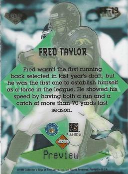 1999 Collector's Edge Fury - Fast and Furious Previews #FF-13 Fred Taylor Back
