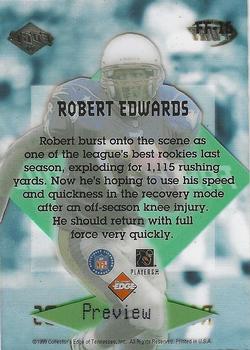 1999 Collector's Edge Fury - Fast and Furious Previews #FF-16 Robert Edwards Back