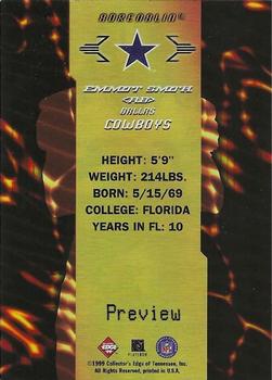 1999 Collector's Edge First Place - Adrenalin Previews #A4 Emmitt Smith Back