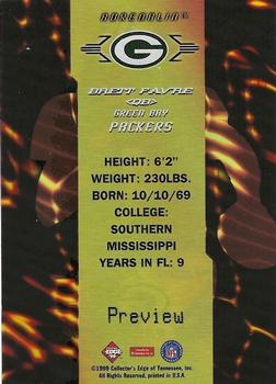 1999 Collector's Edge First Place - Adrenalin Previews #A7 Brett Favre Back