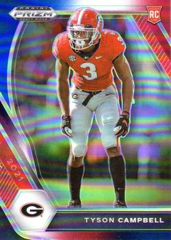 2021 Panini Prizm Draft Picks Collegiate - Red White and Blue #155 Tyson Campbell Front