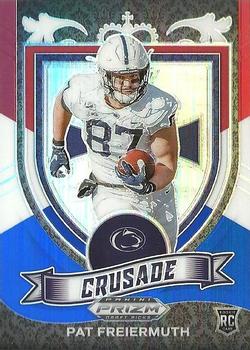2021 Panini Prizm Draft Picks Collegiate - Red White and Blue #173 Pat Freiermuth Front