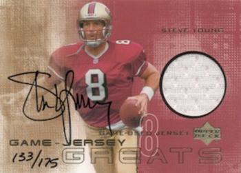 2000 Upper Deck Gold Reserve - Game-Jersey Greats: Steve Young #GJG-SY Steve Young Front
