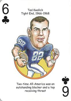 2008 Hero Decks Penn State Nittany Lions Football Heroes Playing Cards #6♣ Ted Kwalick Front