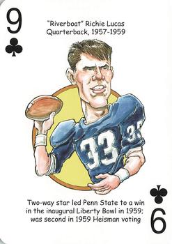 2008 Hero Decks Penn State Nittany Lions Football Heroes Playing Cards #9♣ Richie Lucas Front