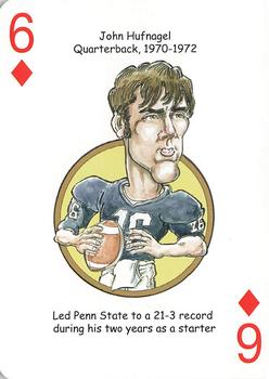 2008 Hero Decks Penn State Nittany Lions Football Heroes Playing Cards #6♦ John Hufnagel Front