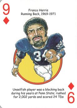 2008 Hero Decks Penn State Nittany Lions Football Heroes Playing Cards #9♦ Franco Harris Front
