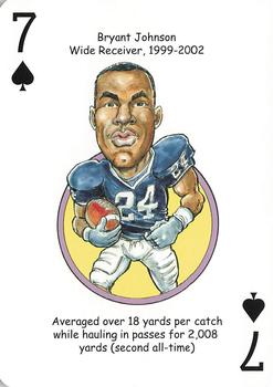 2008 Hero Decks Penn State Nittany Lions Football Heroes Playing Cards #7♠ Bryant Johnson Front