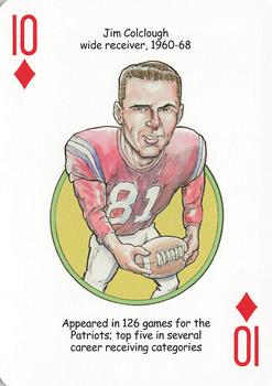 2005 Hero Decks New England Patriots Football Heroes Playing Cards #10♦ Jim Colclough Front
