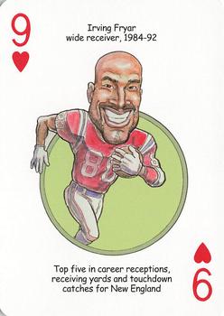 2005 Hero Decks New England Patriots Football Heroes Playing Cards #9♥ Irving Fryar Front