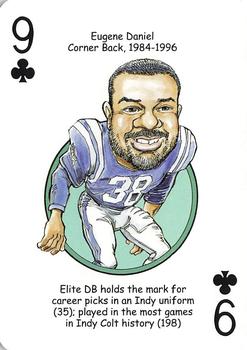 2007 Hero Decks Indianapolis Colts Football Heroes Playing Cards #9♣ Eugene Daniel Front
