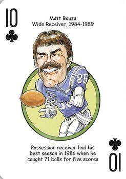 2007 Hero Decks Indianapolis Colts Football Heroes Playing Cards #10♣ Matt Bouza Front