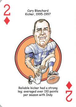 2007 Hero Decks Indianapolis Colts Football Heroes Playing Cards #2♦ Cary Blanchard Front