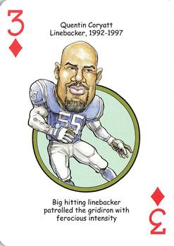 2007 Hero Decks Indianapolis Colts Football Heroes Playing Cards #3♦ Quentin Coryatt Front