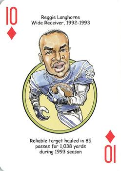 2007 Hero Decks Indianapolis Colts Football Heroes Playing Cards #10♦ Reggie Langhorne Front