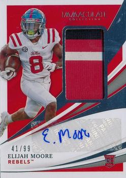 2021 Panini Immaculate Collection Collegiate #61 Elijah Moore Front