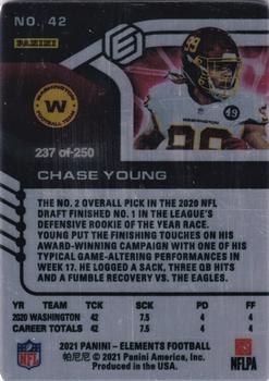 2021 Panini Elements #42 Chase Young Back